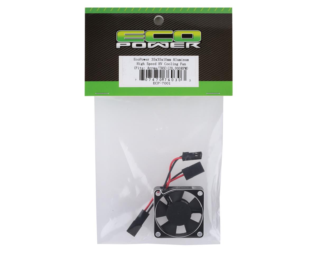 Ventilador de refrigeración HV de alta velocidad de aluminio EcoPower de 35x35x10 mm (plateado/negro)