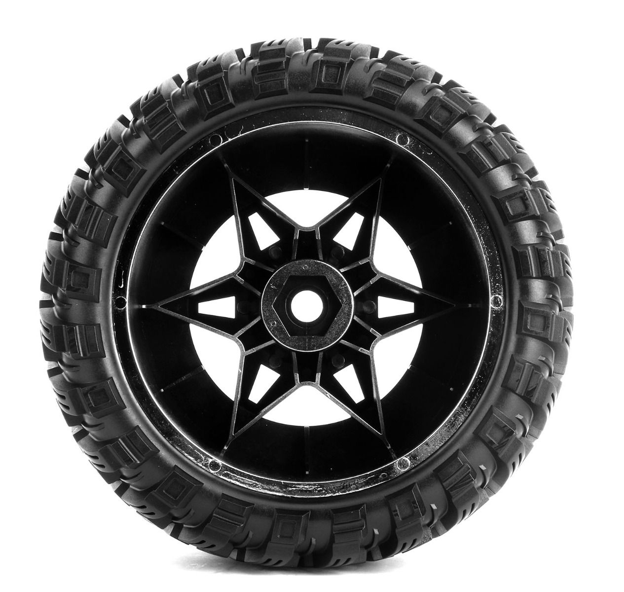 Powerhobby PHT3279 Black Armor X Belted Pre-Mounted Tires FOR Traxxas X-Maxx