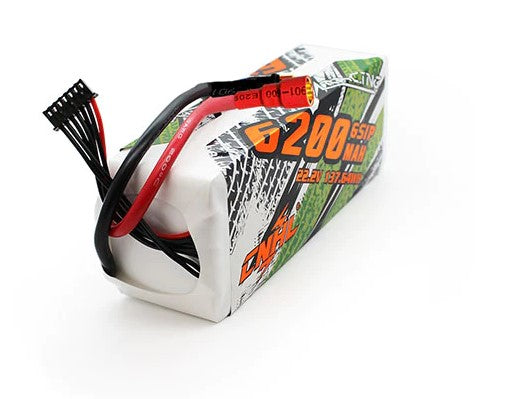 CNHL Racing Series 6200mAh 22.2V 6S 90C Batería Lipo con conector tipo bala de 8.0 mm