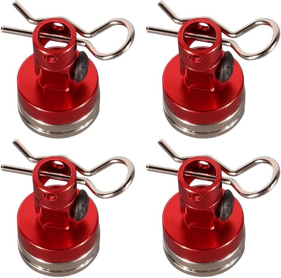 IRonManRc Magnetic Red Body Post 4Pcs 1/10 SCALE CARS