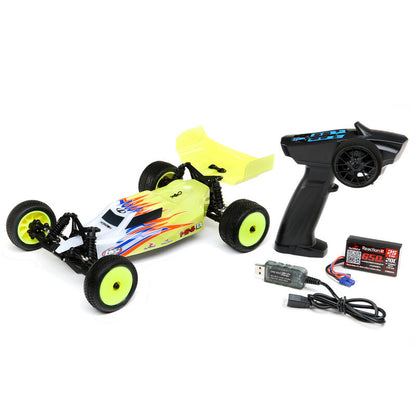 LOSI LOS01016T3 1/16 Mini-B Brushed RTR 2WD Buggy, Yellow/White