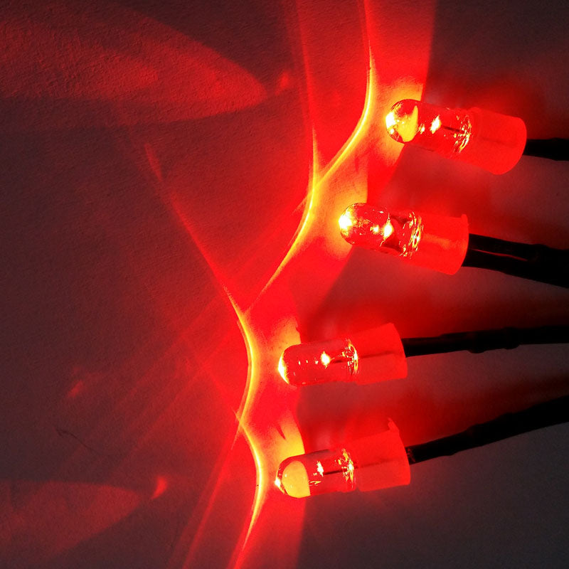 IslandHobbynut LIGHT KIT 5 - 4X RED 5mm LED (4pcs)