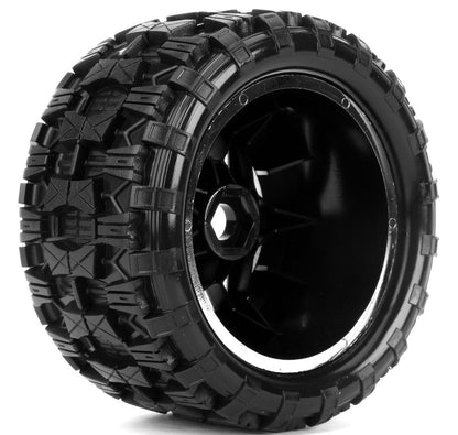 Powerhobby PHT3277 Chrome Raptor X Belted Pre-Mounted Tires FOR Traxxas X-Maxx