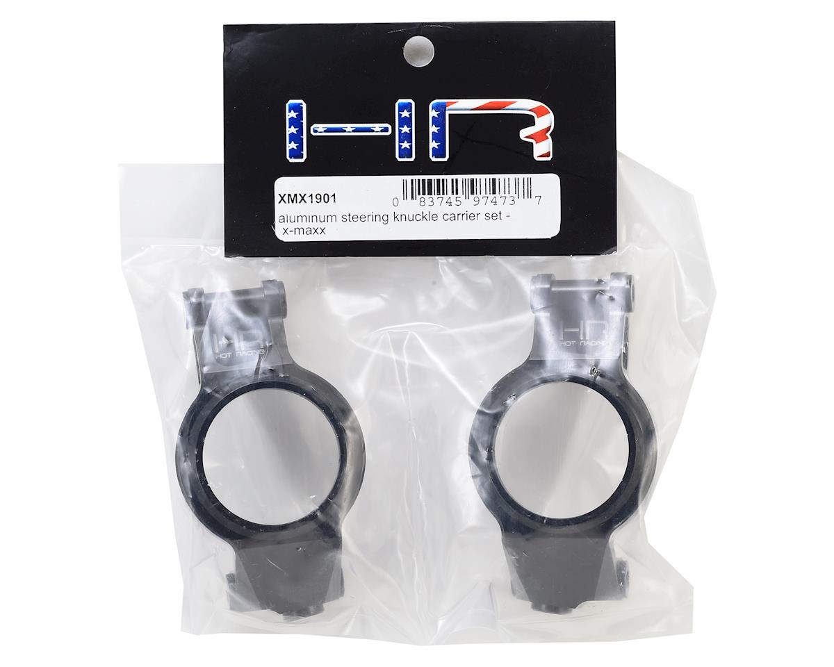 Hot Racing XMX1901 Traxxas X-Maxx Aluminum Steering Knuckle Carrier Set (Black)