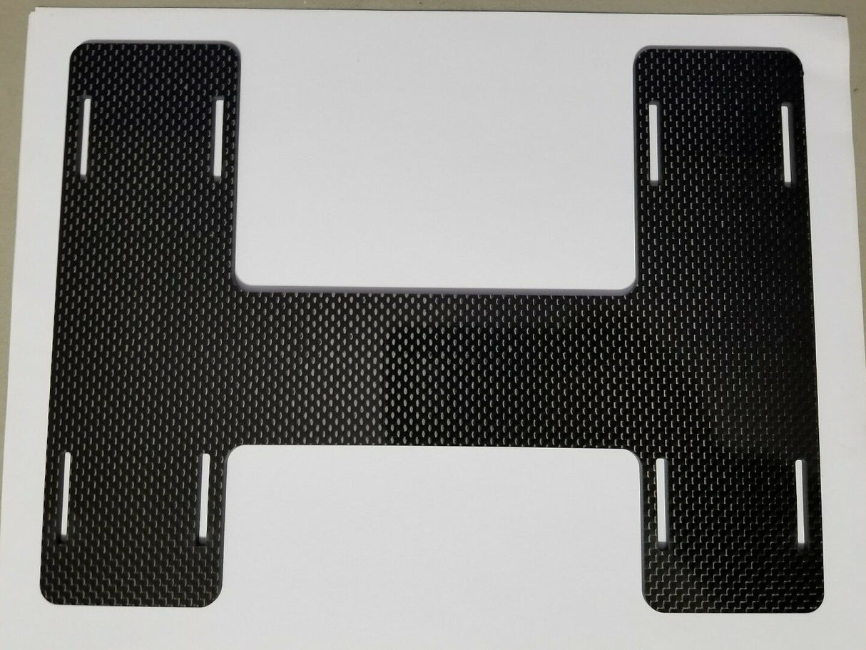 Plateau de batterie à plaque H en FIBRE de carbone 1/8, décalage universel