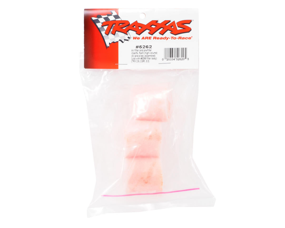 Traxxas 5262 High Volume Pre-Oiled Air Filter (3)