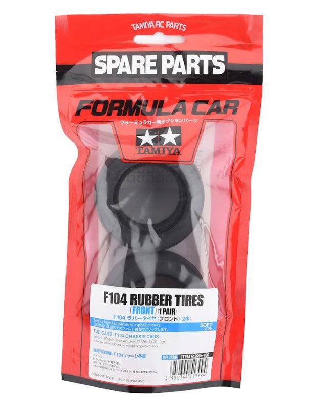 Tamiya 51399 F1 F104 Pneus avant en caoutchouc (2)