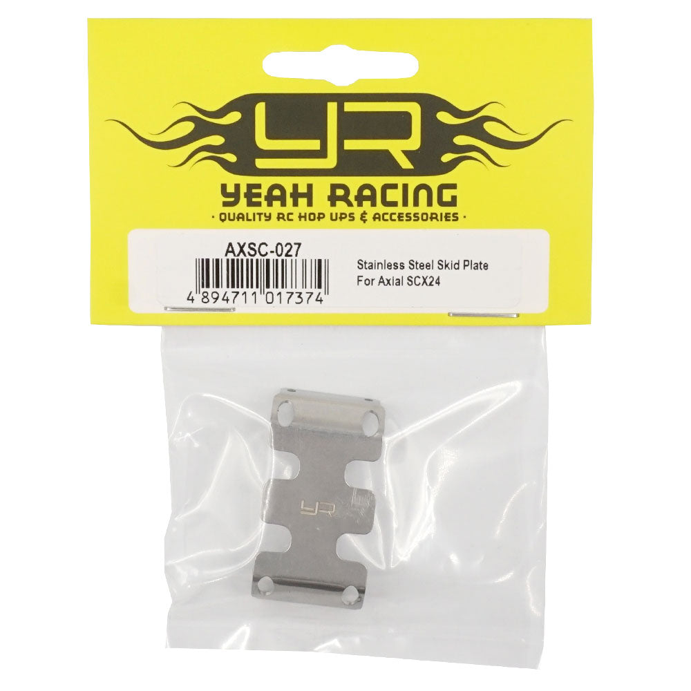 Yeah Racing AXSC-027 STAINLESS STEEL SKID PLATE FOR AXIAL SCX24
