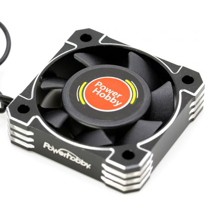 Powerhobby Ventilador de refrigeración RC de aluminio de alta velocidad Tornado de 40 mm negro