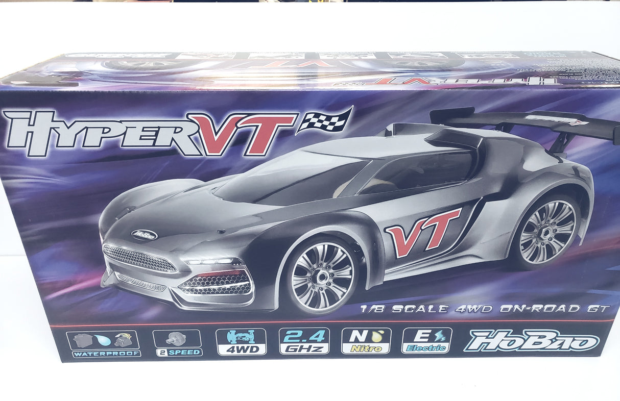 Rodillo HoBao HB-VTE Hyper VTE On-Road eléctrico 1/8 GT con cuerpo transparente
