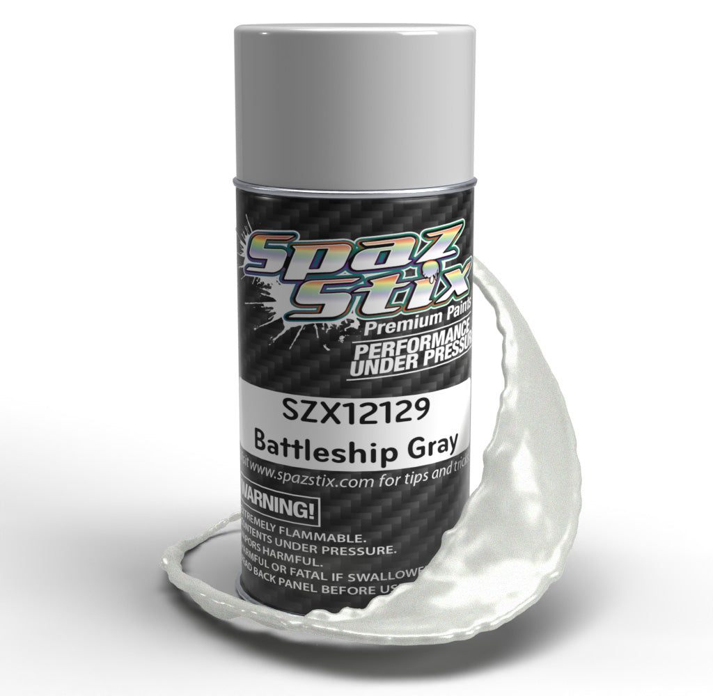 Spaz Stix 12129 Pintura en aerosol gris acorazado, lata de 3,5 oz