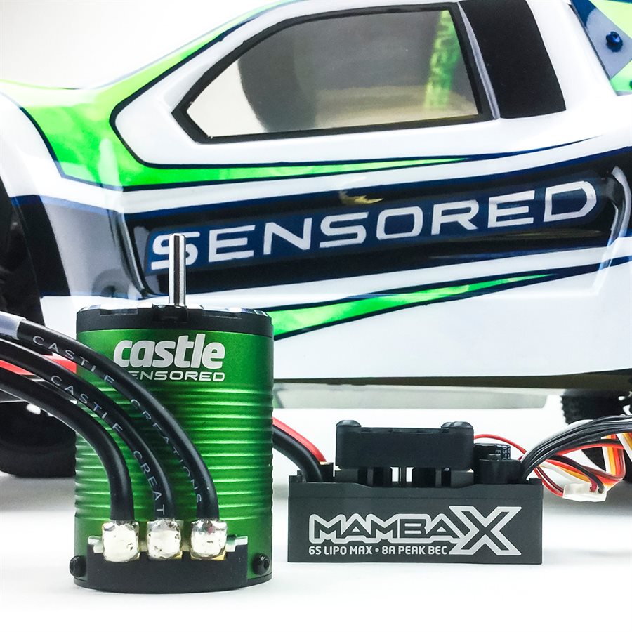 CASTLE CREATIONS 010-0155-01 MAMBA X Sensored 25.2V Waterproof ESC 1406-4600KV