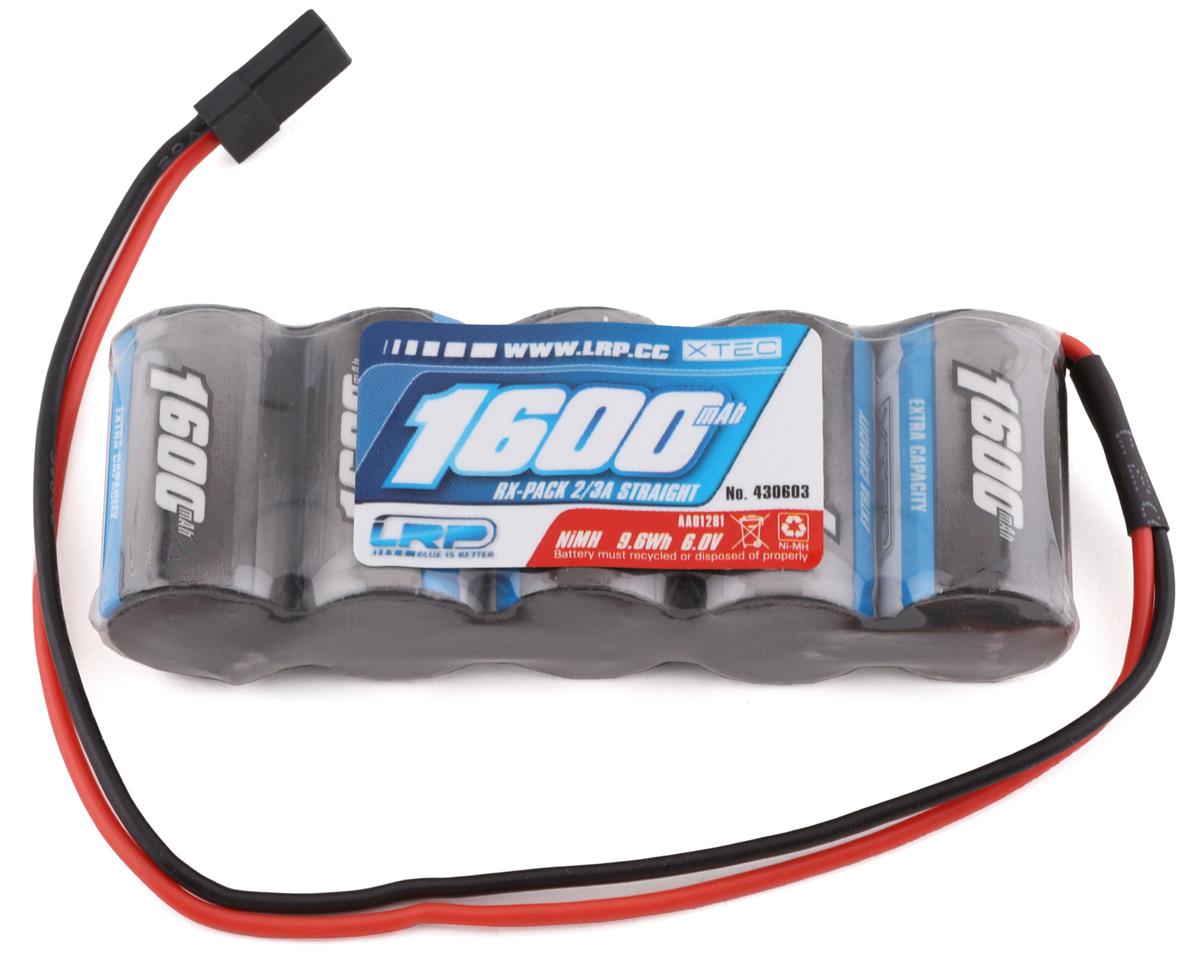LRP LRP430603 XTEC 5-Cell 6.0V NiMH Flat Receiver Pack (1600mAh) (JR Connector)