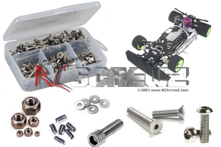 Kit de vis en acier inoxydable Serpent 950/Team 1/8ème SER004