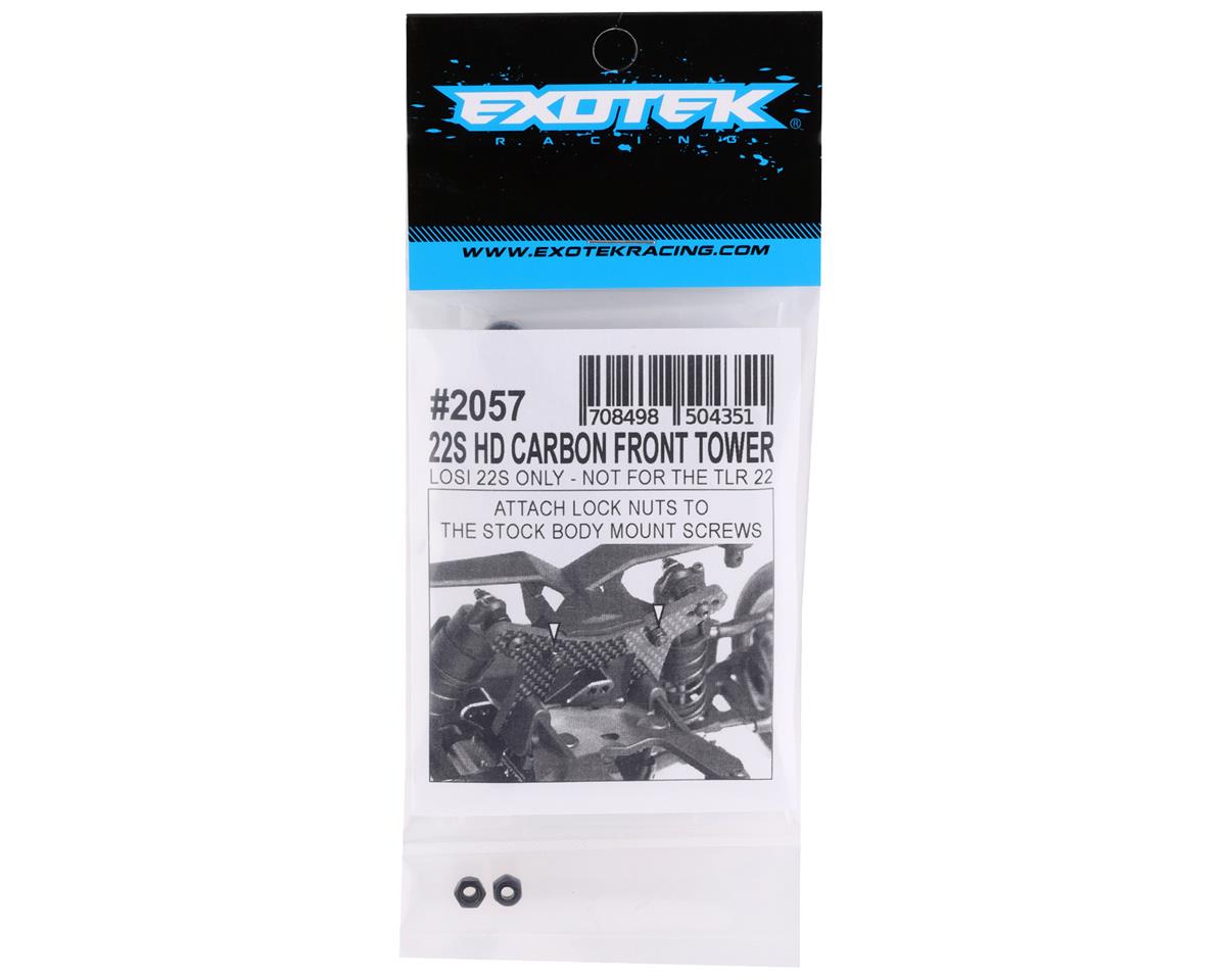 Tour avant en carbone Exotek 2057 TLR 22S Drag 4 mm