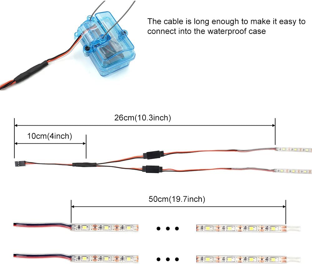 ISLANDHOBBYNUT LED Light Strip for RC (IYELLOW) PART# ABRF