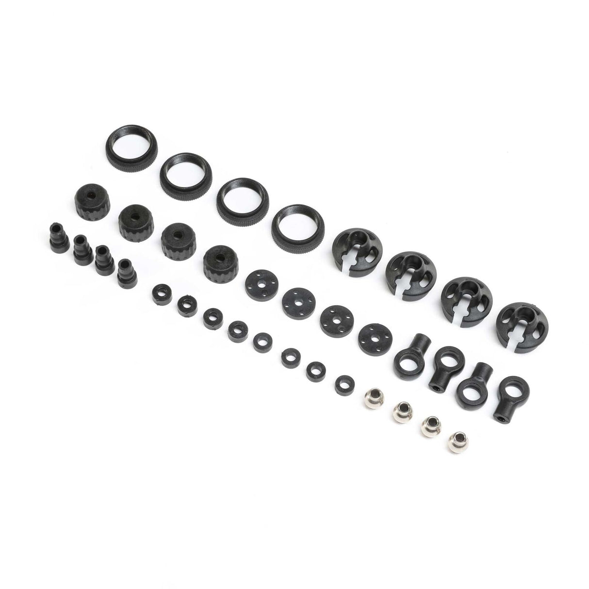 Losi LOS243014 Shock Plastics & Balls (4): LMT