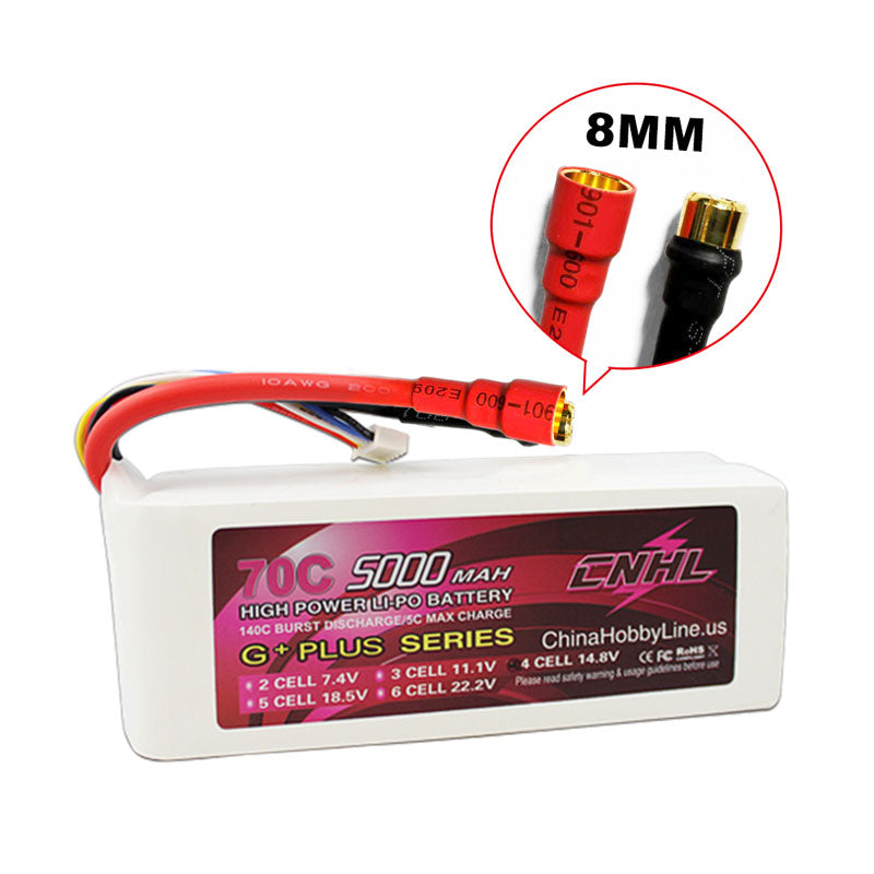 CNHL G+PLUS 5000MAH 14.8V 4S 70C LÍNEA DE HOBBY DE BATERÍA LIPO DE CHINA