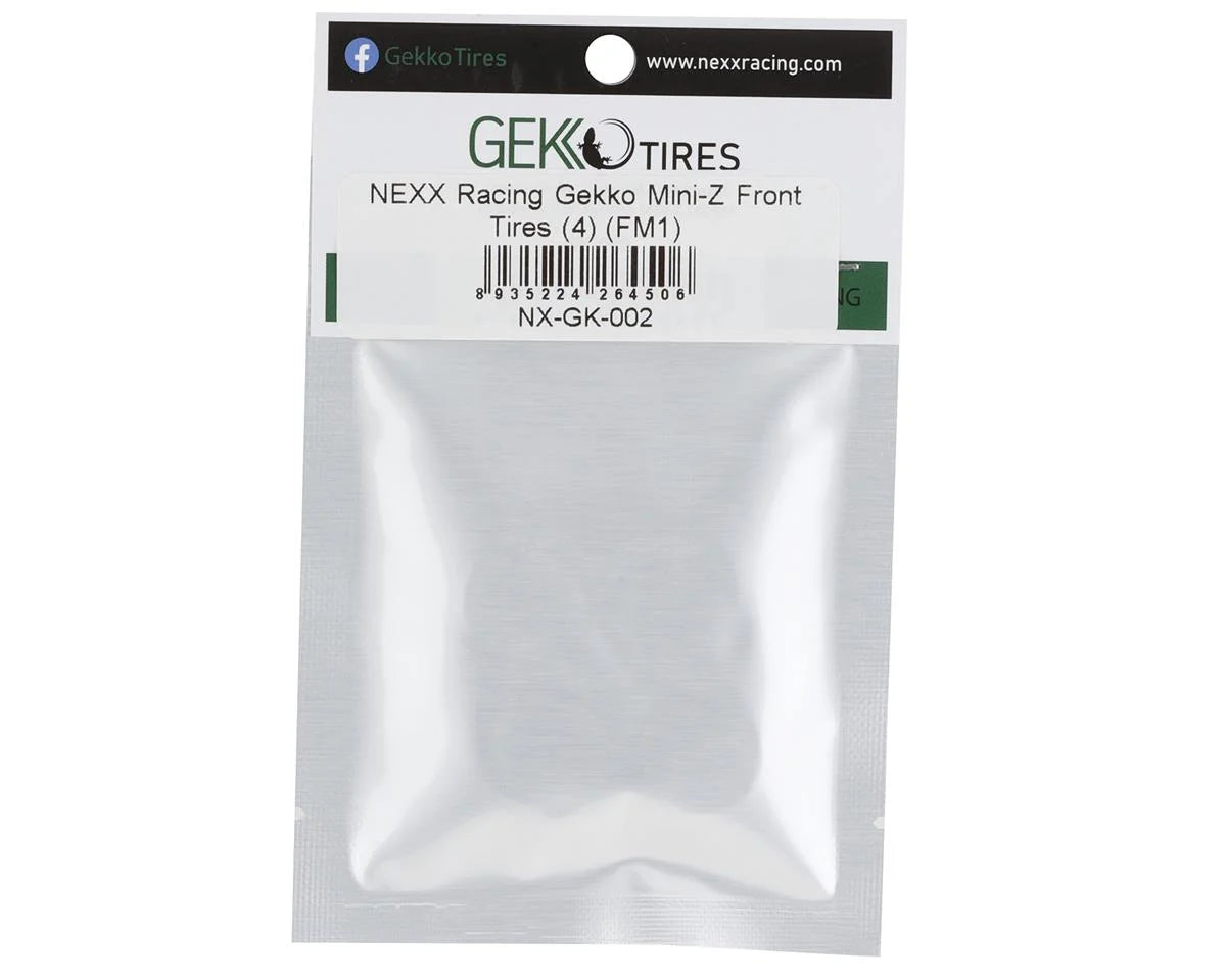 GEKO TIRES GK-001 NEXX Racing Gekko Mini-Z Pneus avant (4)