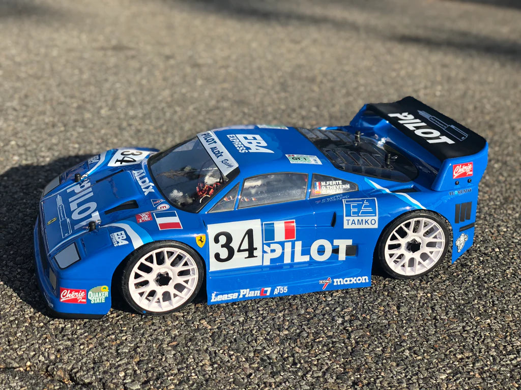 DELTA PLASTIK 0100 - F40 1/8 SCALE GT RC CAR BODY