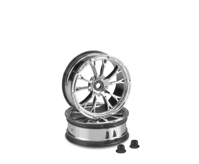 JConcepts 3399C Tactic Street Eliminator 2.2" Front Drag Racing Wheels (2) (Chro