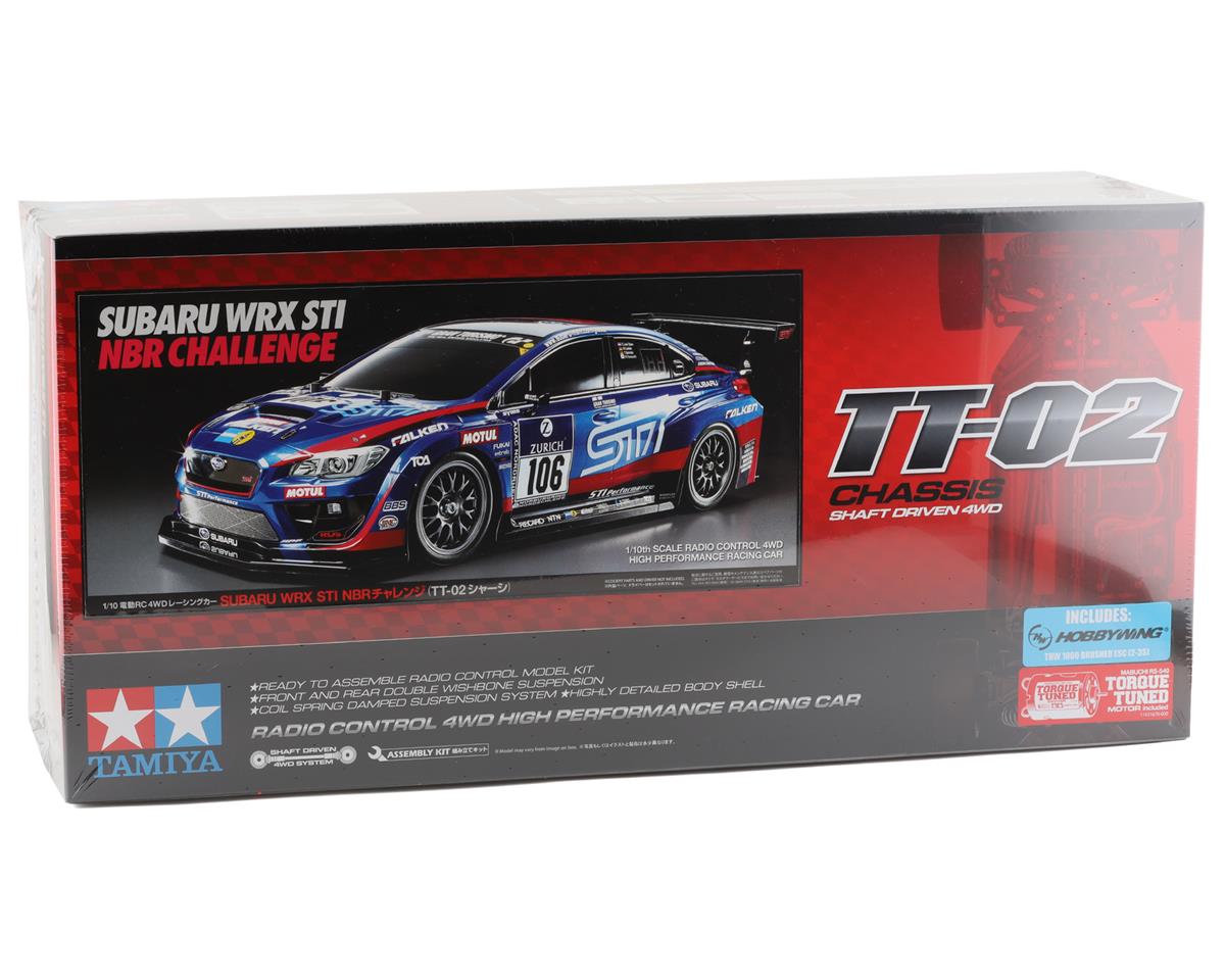 Tamiya Subaru WRX STI 24e Nurburgring 1/10 4WD Kit de voiture de tourisme électrique (TT-02)