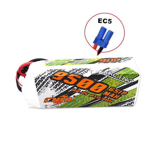 CNHL Racing Series 9500MAH Racing Series 22.2V 6S 90C BATERÍA LIPO con enchufe EC5