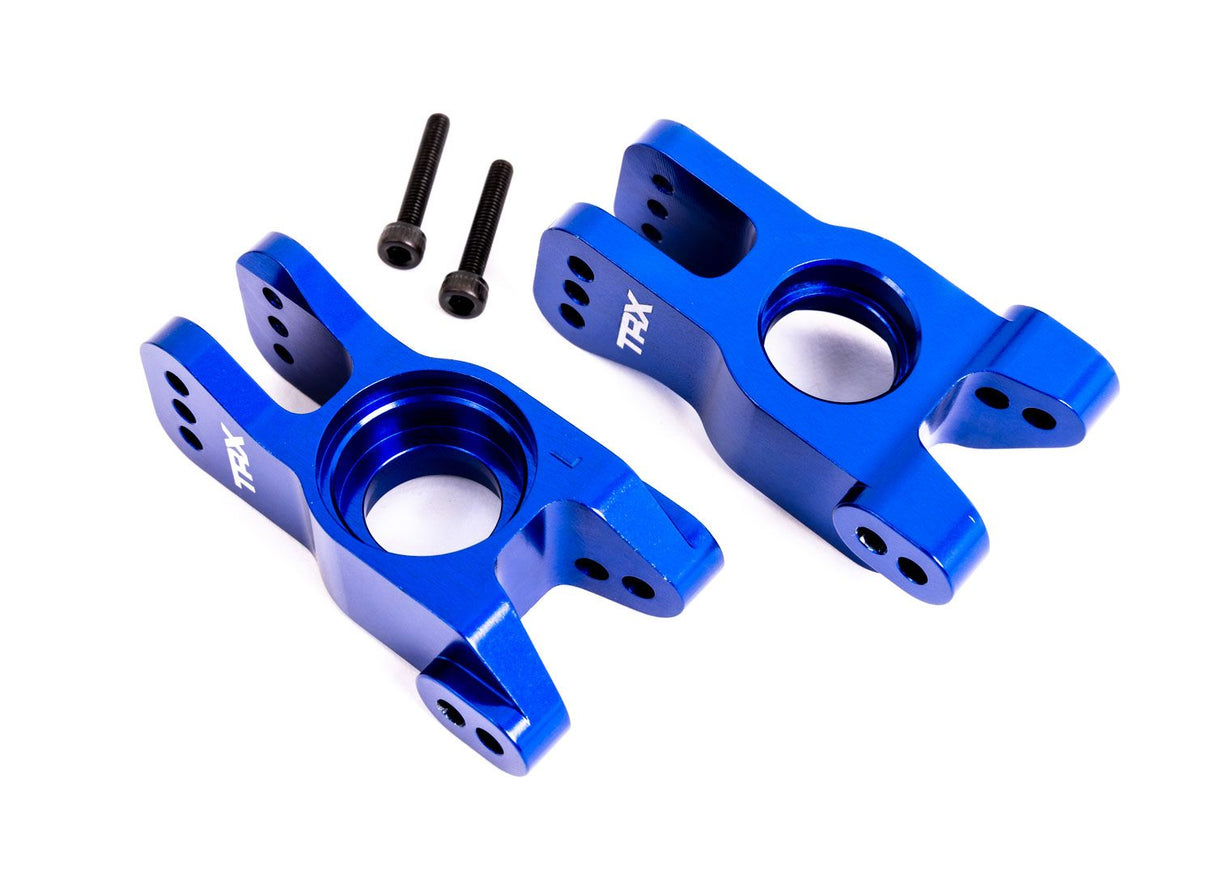 TRAXXAS 9552X CARRIER STUB AXLE ALUM BLU L/R