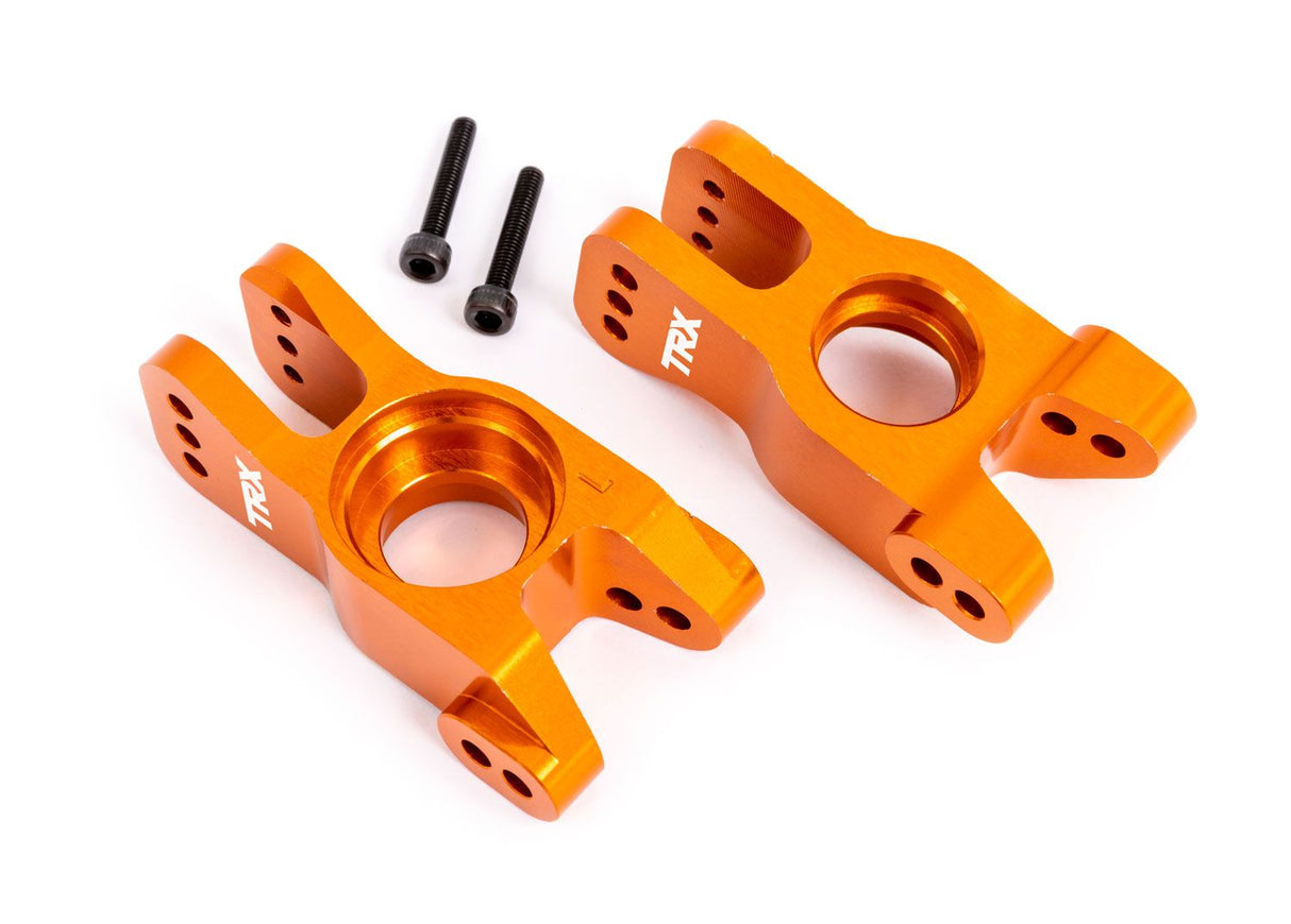 TRAXXAS 9552T CARRIER STUB AXLE ALUM ORANGE L/R