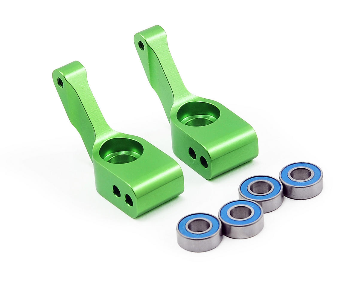 Traxxas 3652G Supports d'essieu en aluminium (vert) (2)