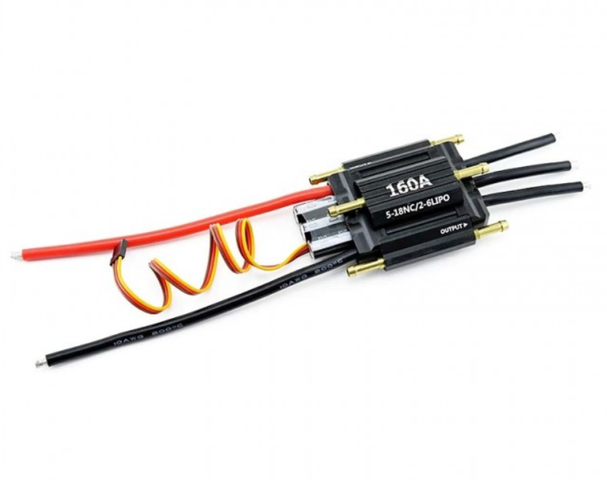 HOBBYSTAR BRUSHLESS BOAT ESC, 160A, 3A SBEC