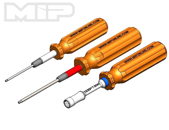 Juego de llaves MIP 9520 (3) (destornillador de tuercas hexagonal de 1,5 mm, 2,0 mm y 7,0 mm)