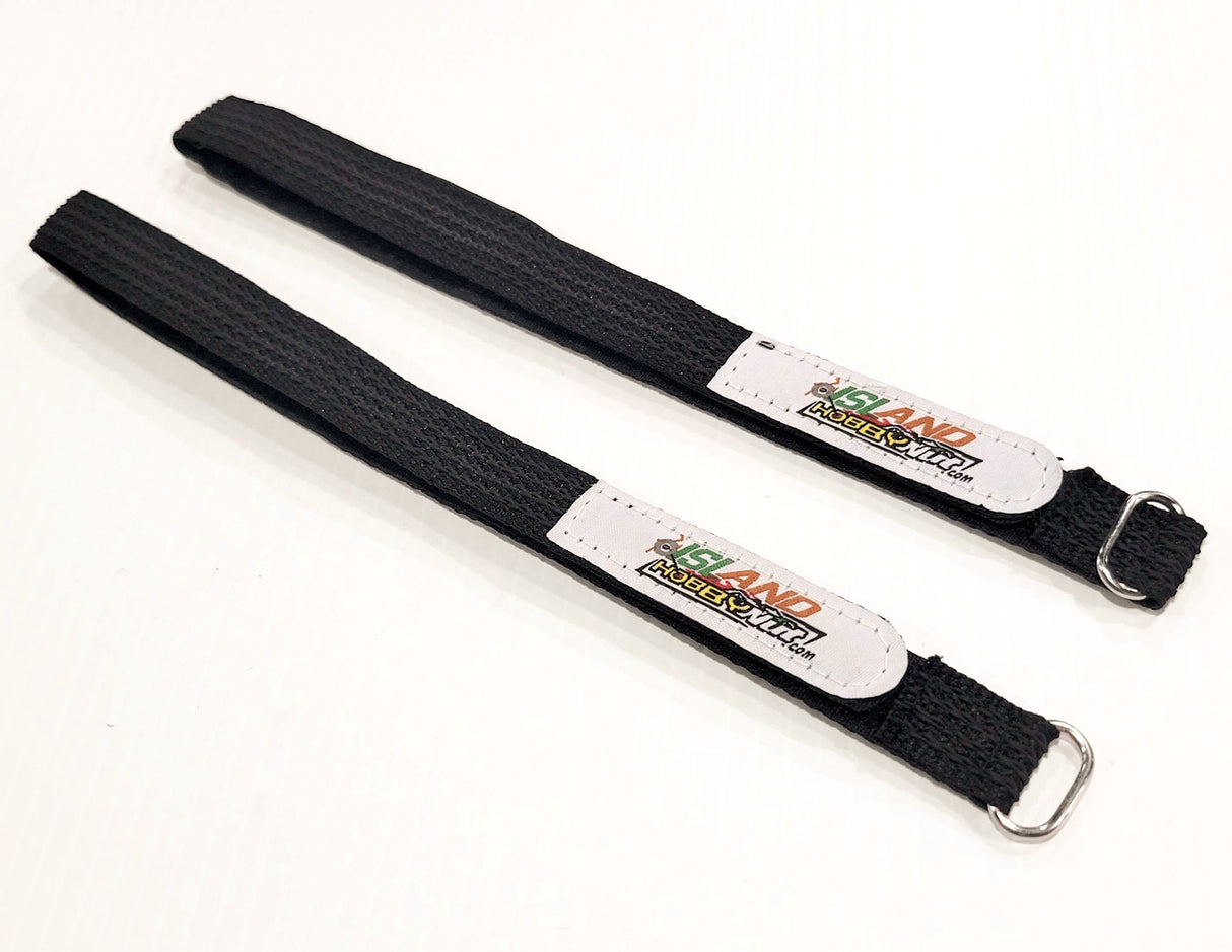 IslandHobbyNut CORREAS DE GOMA PARA BATERÍA DE 25 mm X 450 mm - PAQUETE DE 2