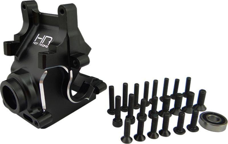 Hot Racing AON12E01 Arrma Kraton/Outcast Caja de cambios de aluminio Mamparo (negro)