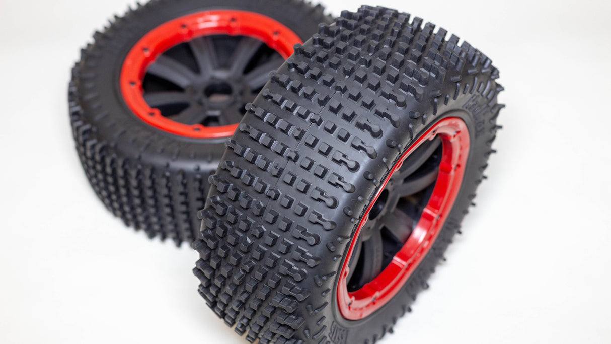 DDM RACING MMX100RD MadMax Complete Assembled "Pin" Tire/Wheel set