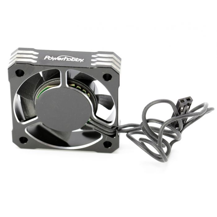 Powerhobby Ventilador de refrigeración RC de aluminio de alta velocidad Tornado de 40 mm negro