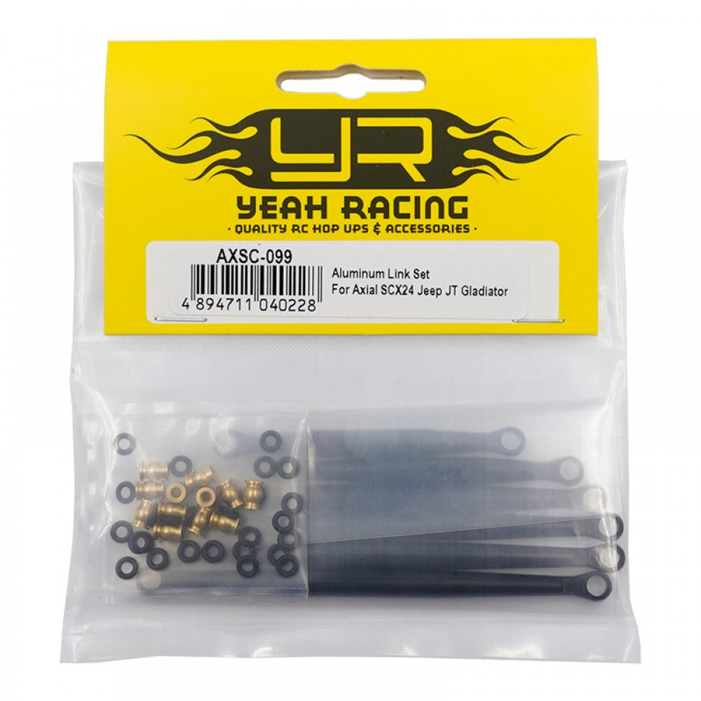 Yeah Racing AXSC-099 JEU DE LIENS EN ALUMINIUM POUR AXIAL SCX24 JEEP JT GLADIATOR