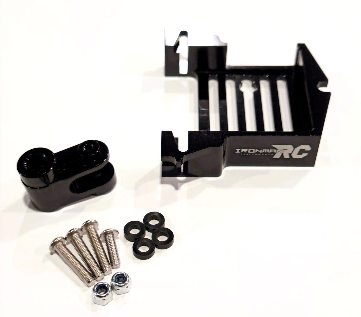 Adaptateur servo standard en aluminium IRonManRc NOIR XMAXX / XRT