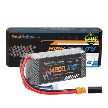 Powerhobby 3s 11.4V 4200mah 120c Graphne + HV Lipo Battery w XT60 plug