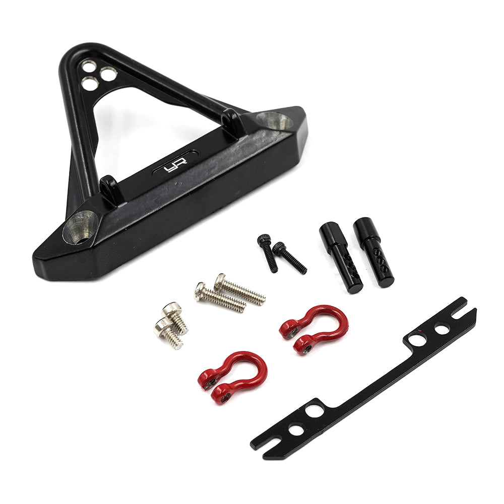 thumbnail image 2 of PowerHobby Aluminum Front Bumper For Axial SCX24 Deadbolt Jeep – CNC Machined, Silver 2 of 3