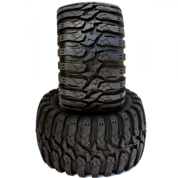 POWERHOBBY PHT2145-12 Defender 2.8 pneus tout Terrain avec ceinture 12MM 1/2 "décalage 1/10 camion