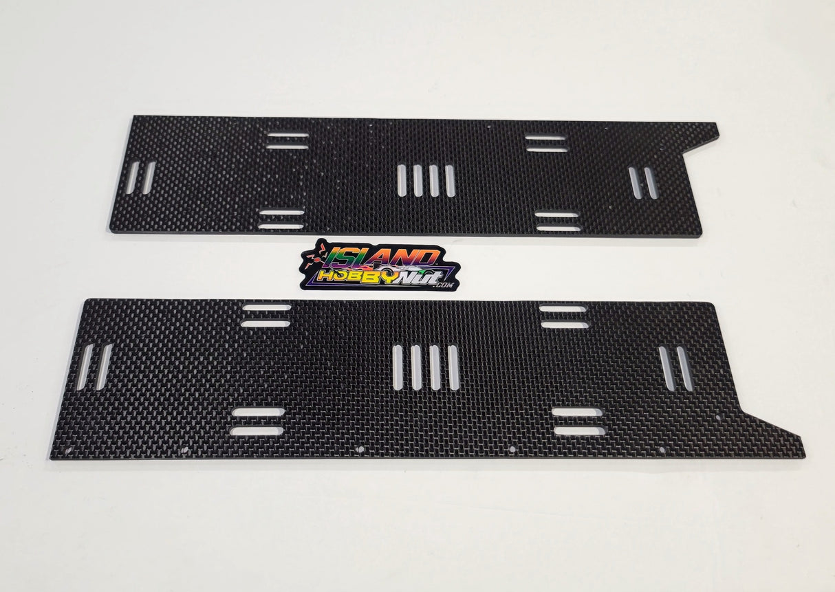 IRonManRc LIMITLESS FELONY INFRACTION Plateaux de batterie en fibre de carbone avec emplacements pour batterie