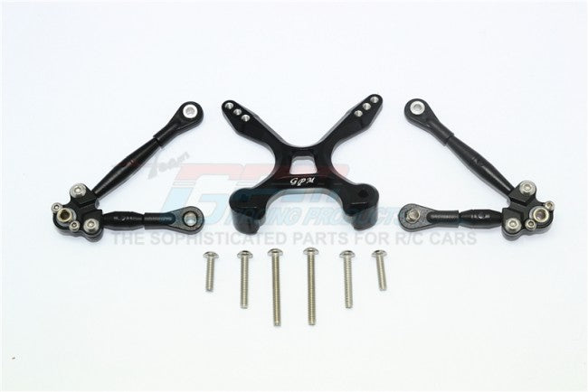 GPM GT049RA-BK 1/10 4WD FORD GT4-TEC 2.0 BIELLES DE DIRECTION ARRIÈRE EN ALUMINIUM AVEC STABILISATEUR