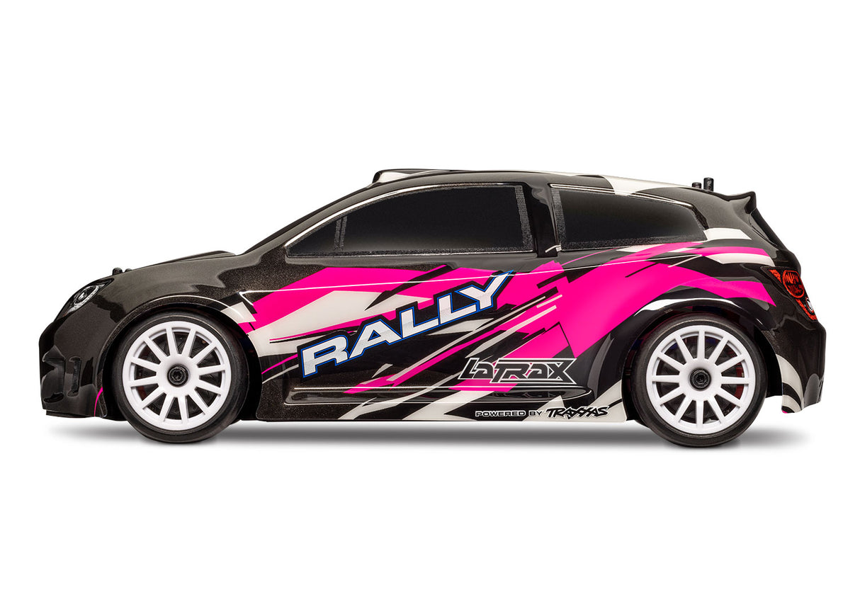 TRAXXAS 75054-5 BLK 1/18 LATRAX RALLY PINK & BLACK