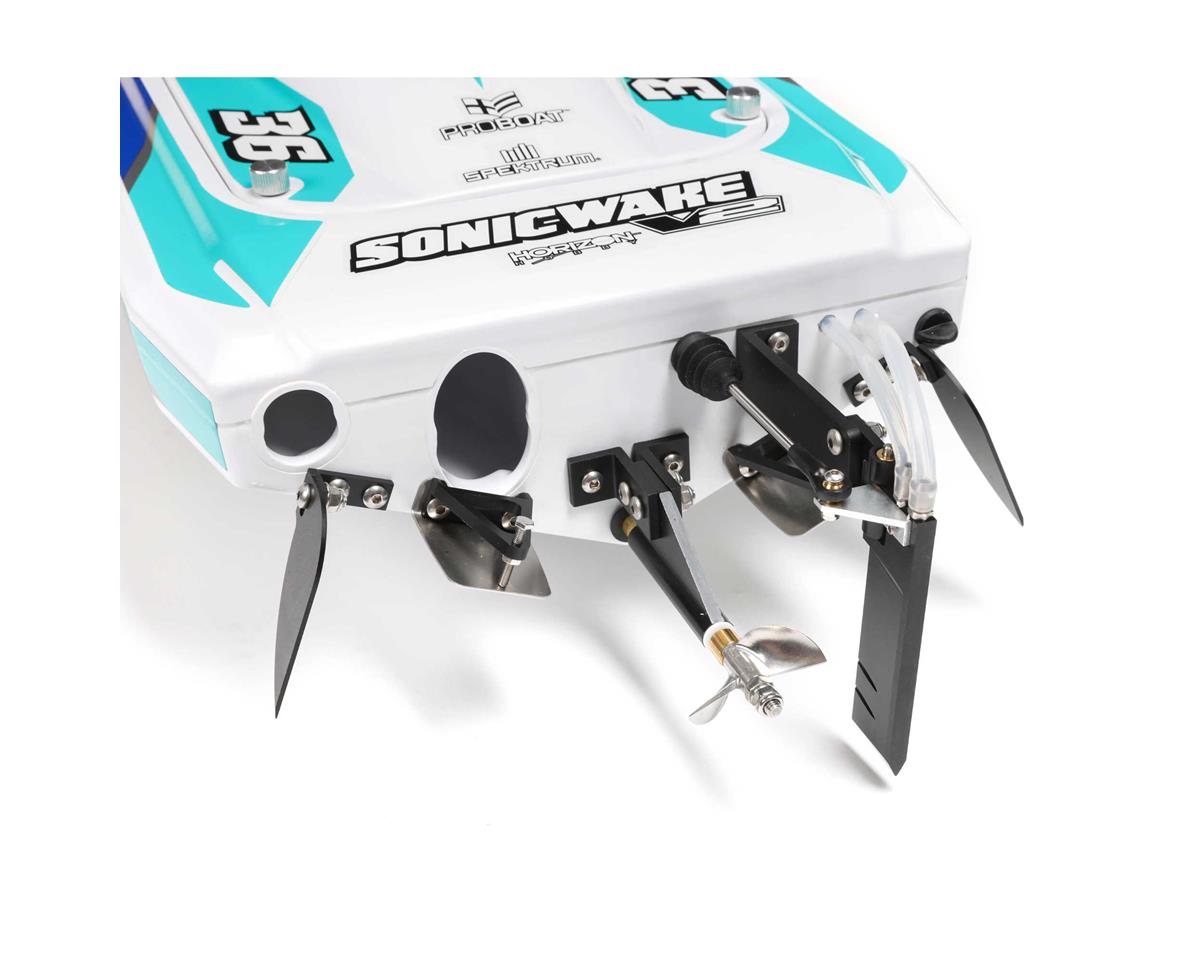 Sonicwake PRB08032V2T2 V2 36" RTR Deep-V sans balais à redressement automatique, bateau Pro blanc