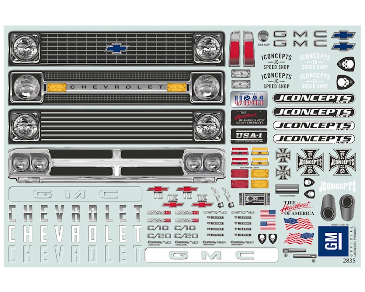 JConcepts 0416 1970 Chevy C10 Rock Crawler Body (Clear) (12.3")