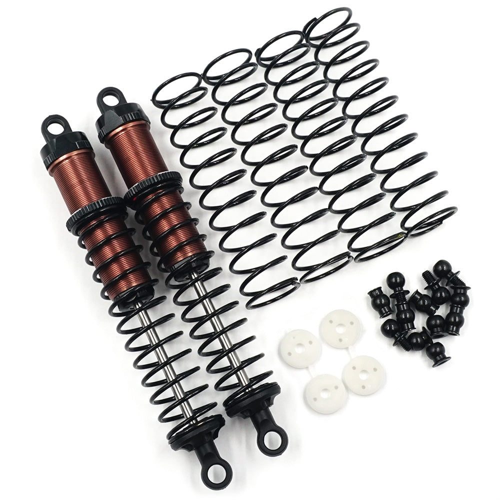 YEAH RACING BBG-0110BK ALUMINUM BIG BORE GO 110mm DAMPER 2PCS FOR 1/10 RC OFF ROAD CAR BLACK