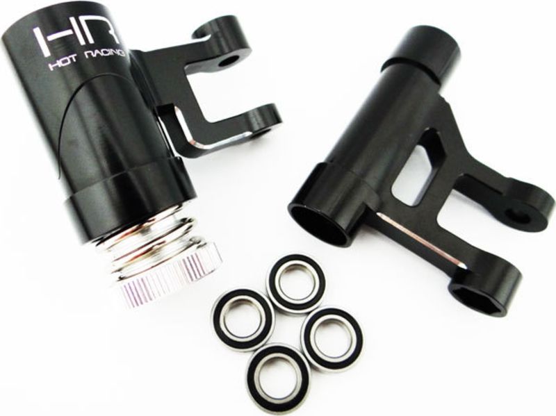 HOT RACING DBL4801 Dirección con rodamiento de aluminio negro Dbxl