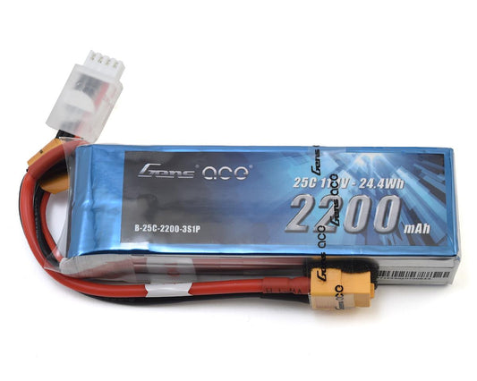 GENS ACE GEA22003S25X6 3S LiPo Battery 25C (11.1V/2200mAh) w/XT-60 Connector