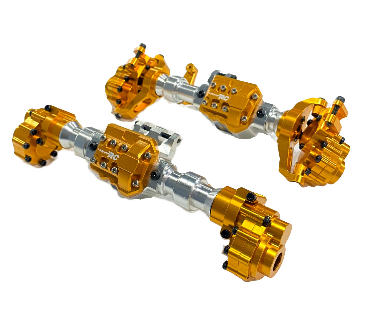 IRonManRc TRX4 Metal Portal Axle Housing Front & Rear (YELLOW)